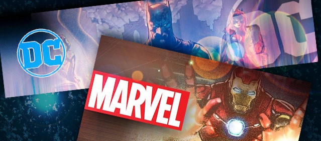 Marvel and DC Promo Banners