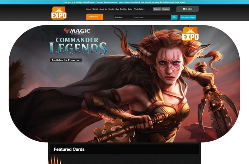 MTG - Commander Legends - Promo Page