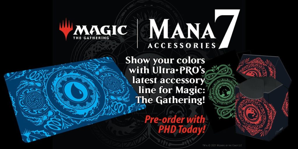 Ultra Pro Mana 7 Card Sleeves, Color Wheel Orange